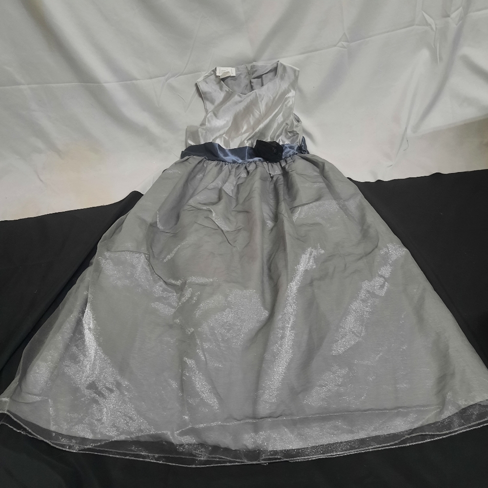 Prom Queen Dress with Long Gloves Size Girls Large 12-14